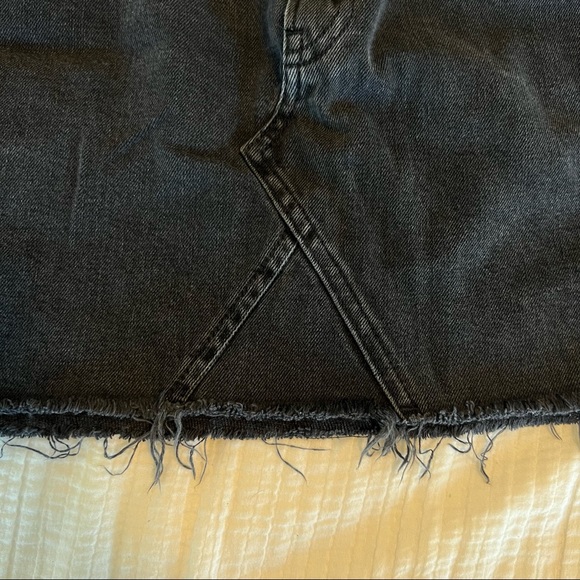 Topshop Moto Black Denim Skirt - Picture 10 of 14